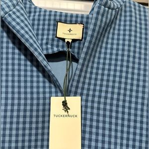 Tuckernuck NWT gingham beach cover up with hood